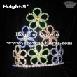 Colorful Flower Clovers Crystal Crowns