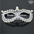 Crystal Masquerade Mask With Pearls