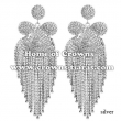 Fashion Large Big Rhinestone Party Earrings