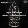 12inch Crystal Pageant Crowns Heart Shaped