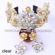 Luxury Wedding Tiaras With Diamond Flowers