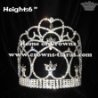 6inch Wholesale Crystal Queen Crowns