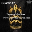 12inch Wholesale Crystal Fleur De Lis Pageant Crowns