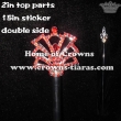 Red Crystal Pageant Scepters