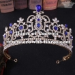 Wholesale Alloy Crystal Pageant Queen Crowns With Pearl And Big Diamonds