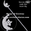 Rhinestone Moon Star Pageant Scepter