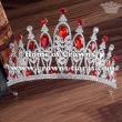 Wholesale Alloy Wedding Tiaras With Blue Diamonds