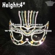 Crystal Mardi Gras Pageant Crowns With Mask Shaped