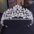 Crystal Flower Shaped Wedding Tiaras