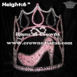 6inch High Heel Pageant Crowns With Adjustable Band