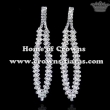 Rhinestone Bridal Earrings With Diamonds