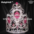 Wholesale Crystal Queen Crowns With Pink Diamond