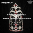 12inch Height Big Pageant Crowns With Red Diamonds