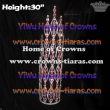 30inch Large Crystal Diamond Queen Crowns