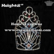 8inch Star Crystal Rhinestone Pageant Crowns---Forth Of July