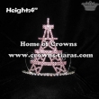4in Height Pink Crystal Eiffel Tower Crowns