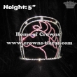Pink Horse Pageant Crowns With BLue Diamond
