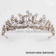 Classic Baroque Wedding Tiaras With Pink Crystal