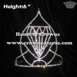 6in Height Big Diamond Shaped Pageant Crowns