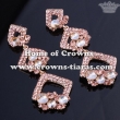 Alloy Crystal Queen Earrings With AB Diamonds