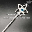 Rhinestone Star Scepter With Pink Diamonds