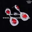 Crystal Rhinestone Wedding Red Diamond Earrings