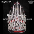 Wholesale Crystal Pageant Crowns With Red Diamonds